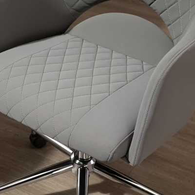 Vinsetto Mid Back Home Office Chair, Computer Desk Chair With Adjustable Height And Padded Seat 7 Vinsetto Mid Back Home Office Chair, Computer Desk Chair With Adjustable Height And Padded Seat - Image 5