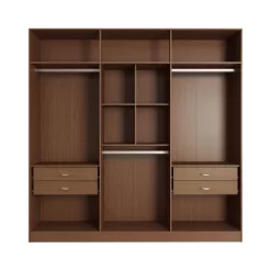 Eldridge Freestanding Wardrobe Maple Cream - Manhattan Comfort -Baxton Studio Store GUEST 647baf29 55b8 4aab b3e2 fc63ec085504