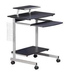 Compact Computer Cart With Storage - Techni Mobili -Baxton Studio Store GUEST 6498d9ca 17ac 44ee b9e4 5b9b35608c5f