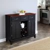 Hutch-Style Buffet Wood/Black/Cherry - Home Styles