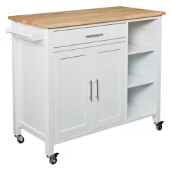 Martinsen Kitchen Cart - White - Aiden Lane 13 Martinsen Kitchen Cart - White - Aiden Lane -Baxton Studio Store GUEST 65bda1f8 ad49 440b b7b0 ebe3f5ac023b