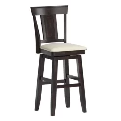 29" South Hill Panel Back Wood Swivel Height Barstool - Inspire Q 18 29" South Hill Panel Back Wood Swivel Height Barstool - Inspire Q -Baxton Studio Store GUEST 65cd14b3 b74e 4109 9a69 64885857a551