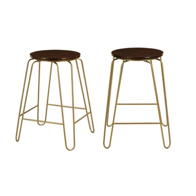 Set Of 2 24" Winston Counter Height Barstools - Carolina Chair & Table 5 Set Of 2 24" Winston Counter Height Barstools - Carolina Chair & Table - Image 3