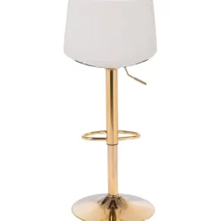Pierce Barstool White/Gold - ZM Home 11 Pierce Barstool White/Gold - ZM Home -Baxton Studio Store GUEST 663ffa45 3744 4e46 9d25 d4b5cb9c902b