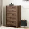 Tao 5 Drawer Chest Natural Walnut - South Shore