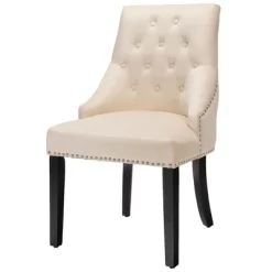 Costway Set Of 2 Button-Tufted Dining Chair Upholstered Armless Side Chair -Baxton Studio Store GUEST 667cffcf a12a 4a7e a3f5 6cd9d8cf10a1