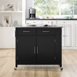 Full Savannah Stainless Steel Top Kitchen Island Cart - Crosley 27 Full Savannah Stainless Steel Top Kitchen Island Cart - Crosley -Baxton Studio Store GUEST 67b378c1 9abd 4e1f 8e7d 7fd32aaf2495