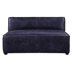 52" Birdie Sofa With Top Grain Leather Vintage Blue - Acme Furniture -Baxton Studio Store GUEST 68b1fd24 87ef 477c acb1 e5751e650d81