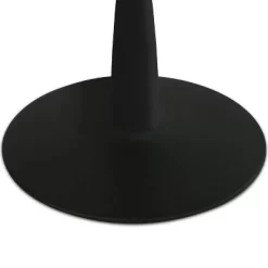 Harrison 35'' Wood Grain Finish Round Top With Metal Base Round Pedestal Dining Table-The Pop Maison -Baxton Studio Store GUEST 68c6e923 6420 4140 a6bc 57195b68df57