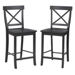 Set Of 2 24" Albury Counter Height Barstools - Buylateral -Baxton Studio Store GUEST 69071755 2dde 483c b2e6 78ad799a5015