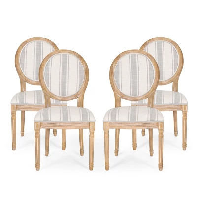 Set Of 4 Phinnaeus French Country Fabric Dining Chairs - Christopher Knight Home 17 Set Of 4 Phinnaeus French Country Fabric Dining Chairs - Christopher Knight Home - Image 15