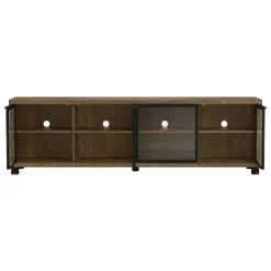 Westfield 4 Door TV Stand For TVs Up To 80" Walnut - Coaster -Baxton Studio Store GUEST 69844e5f 7803 4d22 b693 7cc67d5c7543