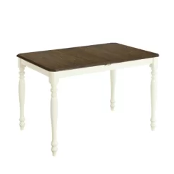 5 PCS Mid-Century Extendable Dining Table Set With 15inch Butterfly Leaf And 4 Upholstered Chairs-ModernLuxe -Baxton Studio Store GUEST 69b3bcb7 7535 46fa 9506 83e9ad9a182d