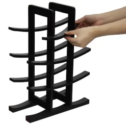 Oceanstar 12-Bottle Dark Espresso Wine Rack -Baxton Studio Store GUEST 69e3a3ab bd30 4ea0 90cd 6ff7d985f09d