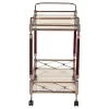 Melrose Serving Cart Antique Brass - OSP Home Furnishings -Baxton Studio Store GUEST 6a6936e0 1611 45e4 8047 3524f5ed0b91