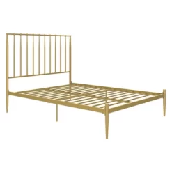 Gia Modern Glam Metal Bed - Room & Joy