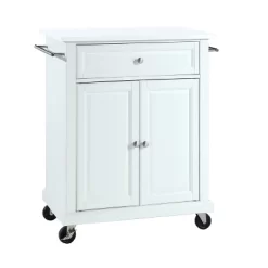 Compact Stone Top Kitchen Cart White - Crosley -Baxton Studio Store GUEST 6bb3a32b 422b 4525 83ea e51ea7ba22fb