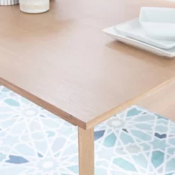 7pc Darden Dining Set Natural - Powell -Baxton Studio Store GUEST 6c422658 dae2 47ba a8ed 483bd1268671