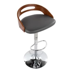 Set Of 2 Cassis Upholstered Barstool Gray/Walnut - Lumisource 14 Set Of 2 Cassis Upholstered Barstool Gray/Walnut - Lumisource -Baxton Studio Store GUEST 6c871f16 06fd 4b7a 867a aa6e8bf9db47