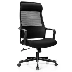 Costway Adjustable Mesh Office Task Chair Heating Lumbar Support Headrest GreyBlack -Baxton Studio Store GUEST 6cea8ce4 7d94 4bcc bed9 460b89b7c794