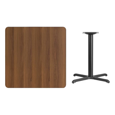 Emma And Oliver 36" Square Laminate Table Top With 30"x30" Table Height Base 3 Emma And Oliver 36" Square Laminate Table Top With 30"x30" Table Height Base