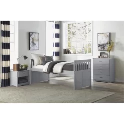 Orion 1-Drawer And 1-Shelf Transitional Wood Nightstand In Gray - Lexicon -Baxton Studio Store GUEST 71a10128 470a 4ac1 90b9 471c54fdd8af