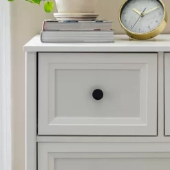 Farmhouse 5 Drawer Grooved Tall Storage Dresser White - Saracina Home 24 Farmhouse 5 Drawer Grooved Tall Storage Dresser White - Saracina Home -Baxton Studio Store GUEST 7328f92b dedb 435a 8cfc 7bd748b9950d