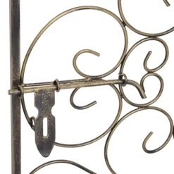 HOMCOM 45 Bottle Wrought Iron Wine Rack Jail With Lock - Antique Bronze -Baxton Studio Store GUEST 739802b4 5837 4865 ad18 4d6817e30d28
