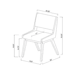 Holmdel Mid-Century Dining Chair Beige - Threshold™ -Baxton Studio Store GUEST 7433d1be c10c 46ac b1b8 270decced24b