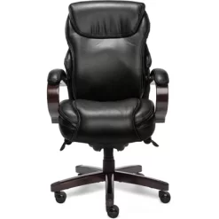 Hyland Bonded Leather & Wood Executive Office Chair - La-Z-Boy -Baxton Studio Store GUEST 74d83055 c07f 4777 8551 8777e2be468e