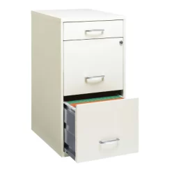Space Solutions 3 Drawer Letter Width Vertical File Cabinet With Pencil Drawer Pearl White -Baxton Studio Store GUEST 771d3d8e 7ded 421a a319 a0be1aeede7e