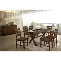 Kelley Rectangular Wood Dining Table Walnut - HOMES: Inside + Out 8 Kelley Rectangular Wood Dining Table Walnut - HOMES: Inside + Out -Baxton Studio Store GUEST 778c10d2 7529 464d 940a 6c36ae2d64b6