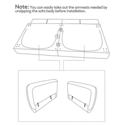 Costway Convertible Futon Sofa Bed PU Adjustable Couch Sleeper W/Wood Legs -Baxton Studio Store GUEST 7916d9a3 4f84 49f9 b32d f7e7cf1a6a94