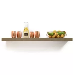 72" Floating Shelf Wall Mounted Hidden Brackets Gray Oak - Inplace 8 72" Floating Shelf Wall Mounted Hidden Brackets Gray Oak - Inplace -Baxton Studio Store GUEST 791da799 388c 4095 bad7 3aa4039bdd24