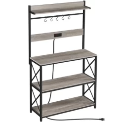 Yaheetech 63″ H Kitchen Baker’s Racks With 2 AC Outlets, 4-Tier Microwave Oven Stand -Baxton Studio Store GUEST 7950b52b d6fc 4365 8b43 67ee3478a97e