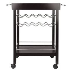 Johnnie Bar Cart Dark Espresso - Winsome