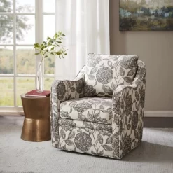 Mitchell Wide Seat Swivel Armchair - Madison Park