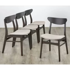 5pc Parlin Dining Set Walnut - Buylateral -Baxton Studio Store GUEST 7a6261b4 50aa 476e 8088 db839cddaba3