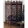 Traditional Wood Irregular Room Divider Screen Brown - Olivia & May -Baxton Studio Store GUEST 7b09d5b4 c803 45e8 a5bc 68ebad6ccf60