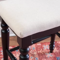 Marino Backless Counter Height Barstool Wood - LInon -Baxton Studio Store GUEST 7b4bfc51 5576 452e 9ce4 9b971dd7c115