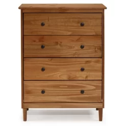Stiva Classic Mid-Century Modern Vertical 4 Drawer Dresser - Saracina Home -Baxton Studio Store GUEST 7d52ef34 1e46 4920 a3a1 34d91177eaef