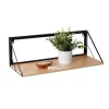 Honey-Can-Do Large Laundry Wall Shelf With Wood Light Oak