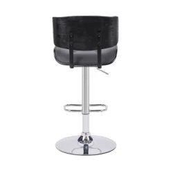 Brooklyn Adjustable Faux Leather Metal Barstool - Armen Living -Baxton Studio Store GUEST 7e0e3131 6a29 4d9a 9e35 cd8948f80aa3