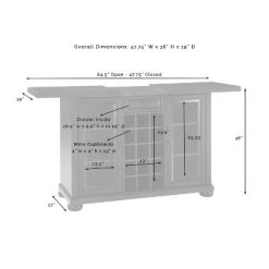Alexandria Sliding Top Bar Cabinet Black - Crosley -Baxton Studio Store GUEST 7e791e7e 9751 420c 8207 234d01c8a929