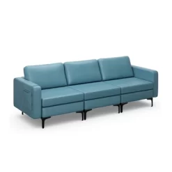 Costway Modern Modular 3-Seat Sofa Couch W/ Side Storage Pocket & Metal Leg -Baxton Studio Store GUEST 7e925149 cb48 4db3 8de8 a2dd8a2edee4