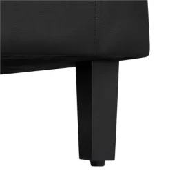 Yaheetech Faux Leather Accent Arm Chair Barrel Chair With Ottoman For Living Room Black -Baxton Studio Store GUEST 7f805cf7 1cd1 45d6 9c5c f7bbac82f3fc