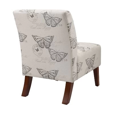 Lily Upholstered Sailing Chair - Linon 5 Lily Upholstered Sailing Chair - Linon - Image 3