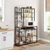 Yaheetech 71"H Large Baker's Rack With Hutch And Wine Rack -Baxton Studio Store GUEST 81d3613f edf5 4514 86b1 e0ebef35a2f4