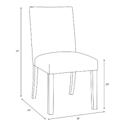 Hendrix Dining Chair Striped - Skyline Furniture -Baxton Studio Store GUEST 82120c88 add4 480b b4ab c7fa70c13bbb