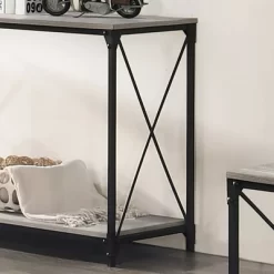 Rosslea Lower Shelf Sofa Table Black/Gray - HOMES: Inside + Out -Baxton Studio Store GUEST 828810a4 6f84 4b13 a4d8 51e53e341343